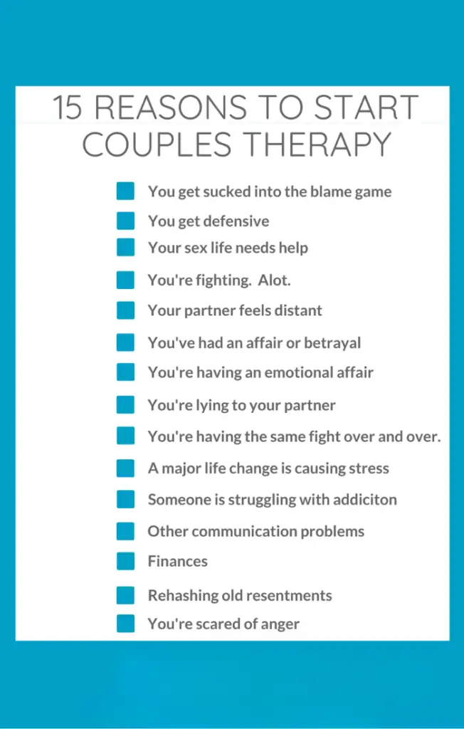 types of couples therapy
