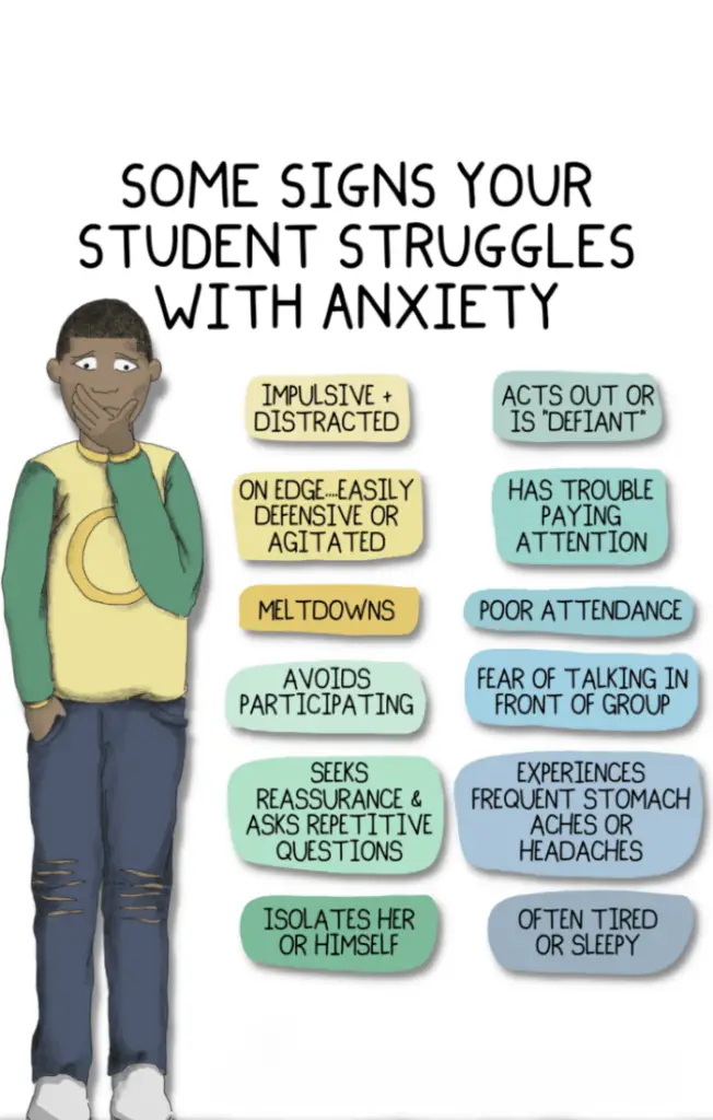 how to help students with anxiety