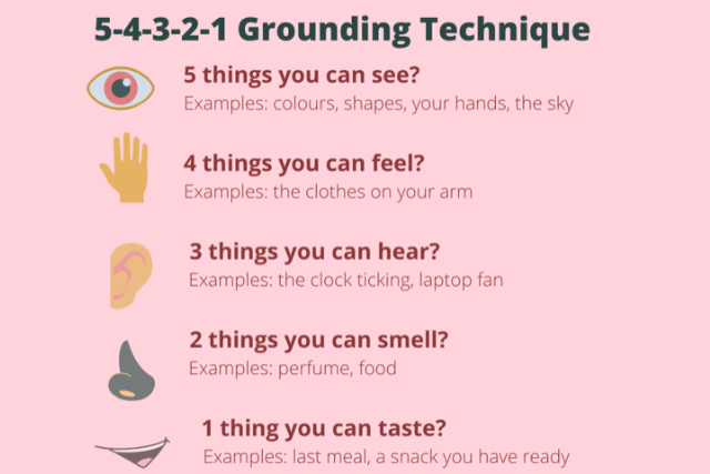 5-4-3-2-1 grounding technique